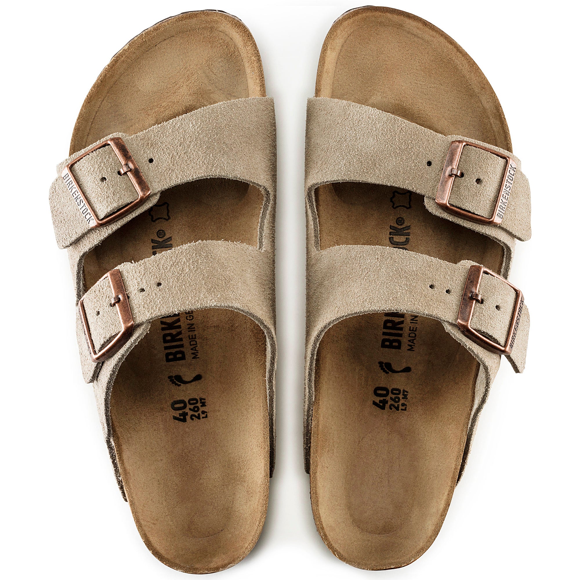 Birkenstock Arizona Suede Leather Regular/Wide Width - Image 2