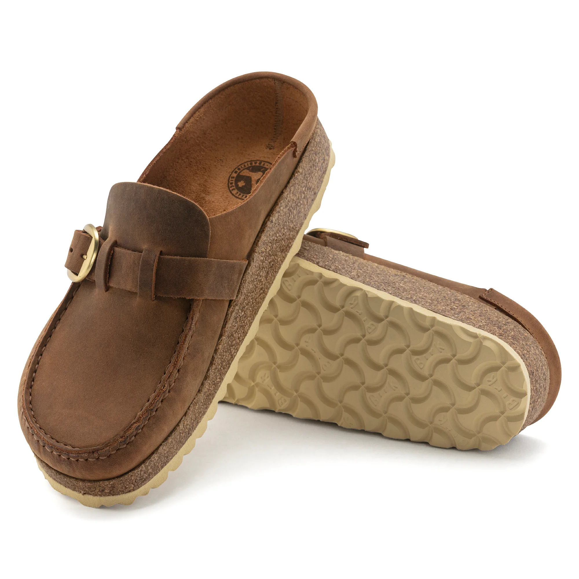 Birkenstock Buckley Cognac Oiled Leather Narrow/Medium Width - Image 3