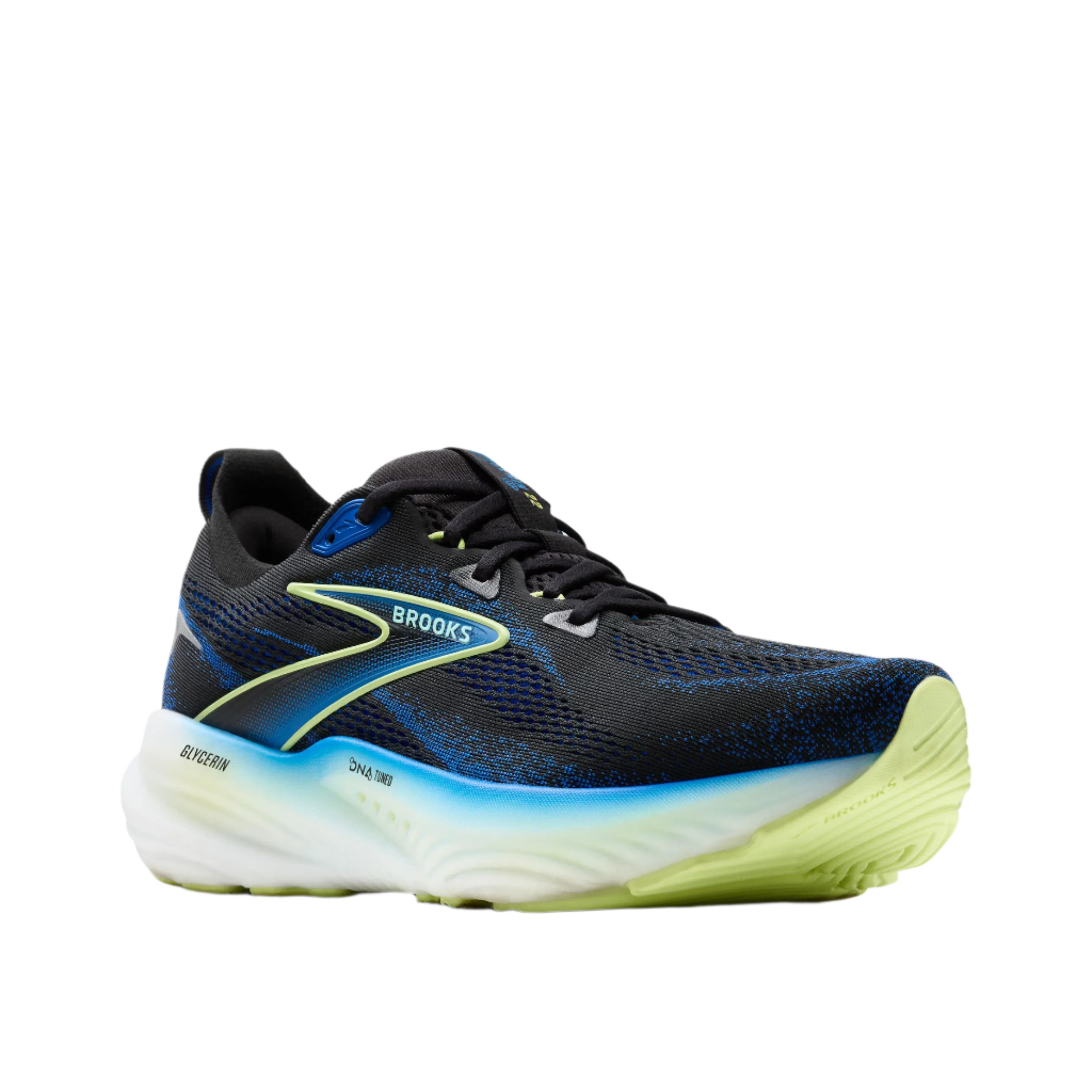 M Brooks Glycerin 22 Black/Cobalt/Neo Yellow - Image 2