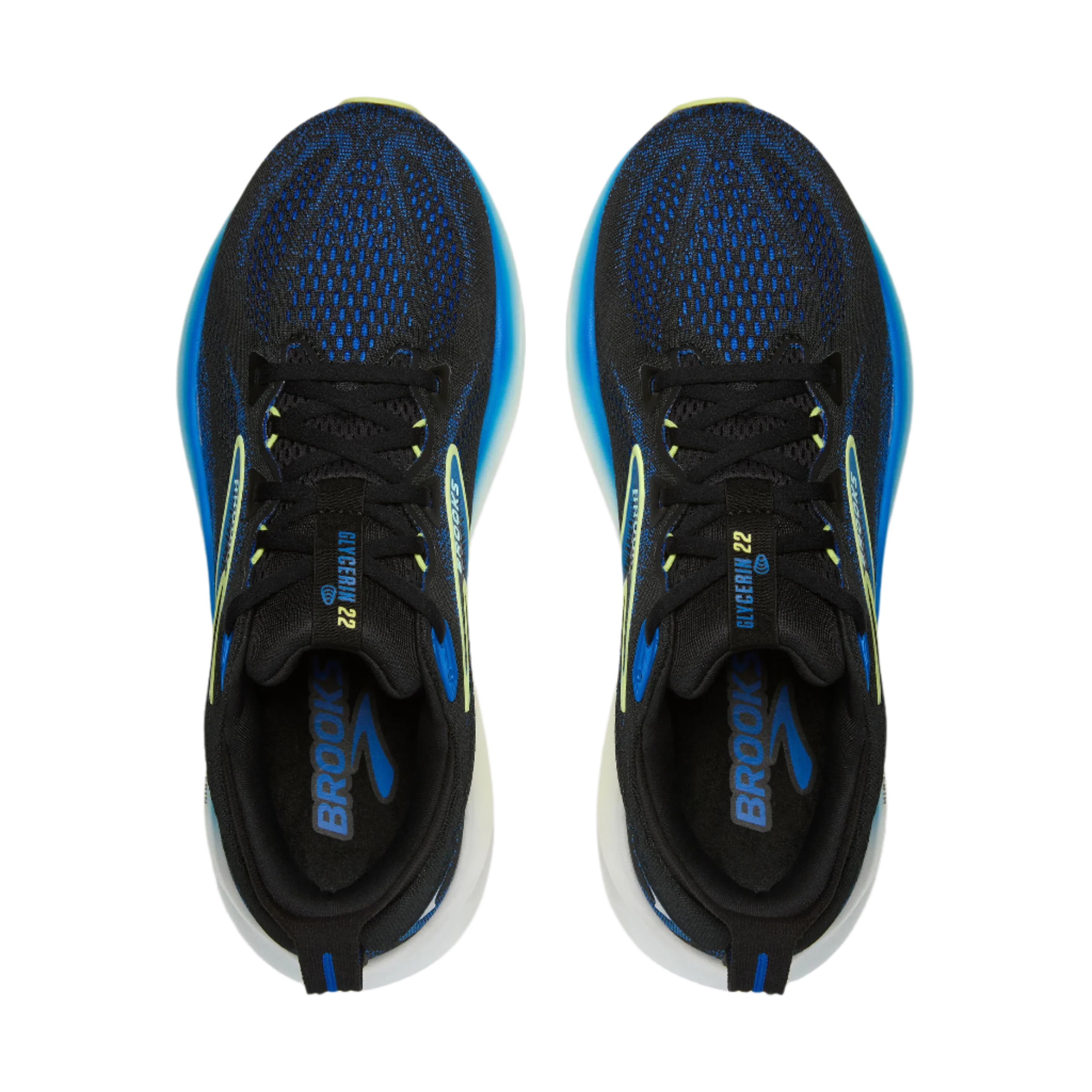 M Brooks Glycerin 22 Black/Cobalt/Neo Yellow - Image 3