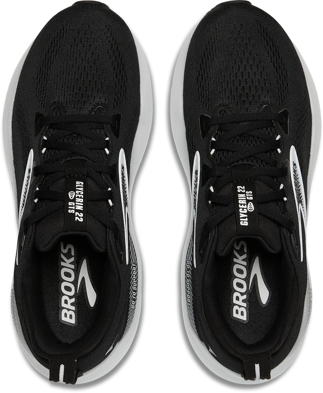 M Brooks Glycerin GTS 22 Black/Grey/White - Image 3