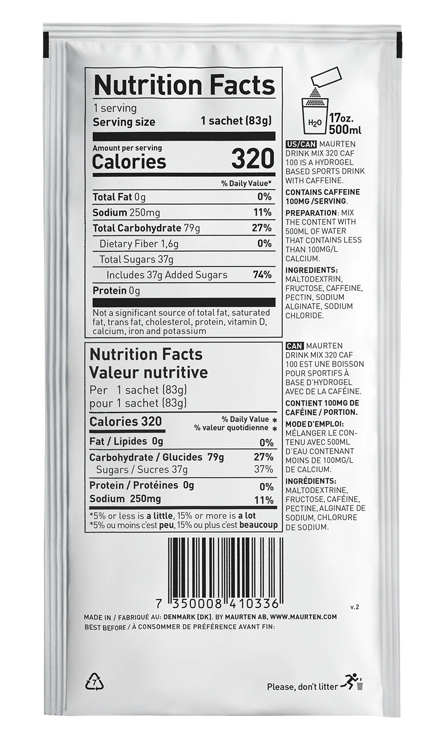 Maurten Drink Mix 320 CAF100 - Image 2