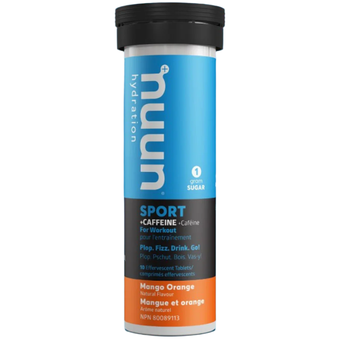 Nuun Sport With Caffeine, Mango/Orange, Tube