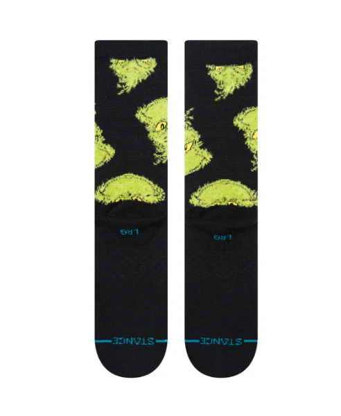 Stance Socks - FTP Grinch Mean One Crew Socks - Image 3