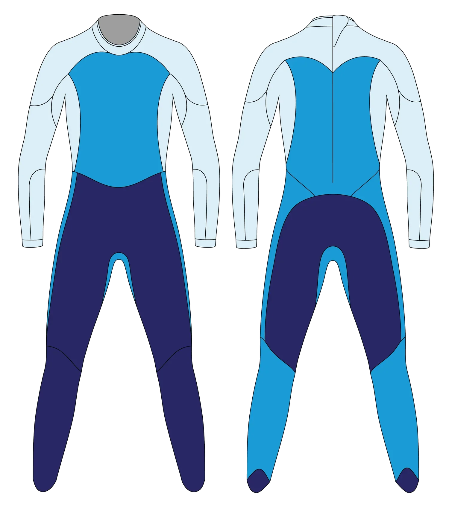 Women's Blue Seventy Fusion Fullsuit (2025-2026) - Image 3