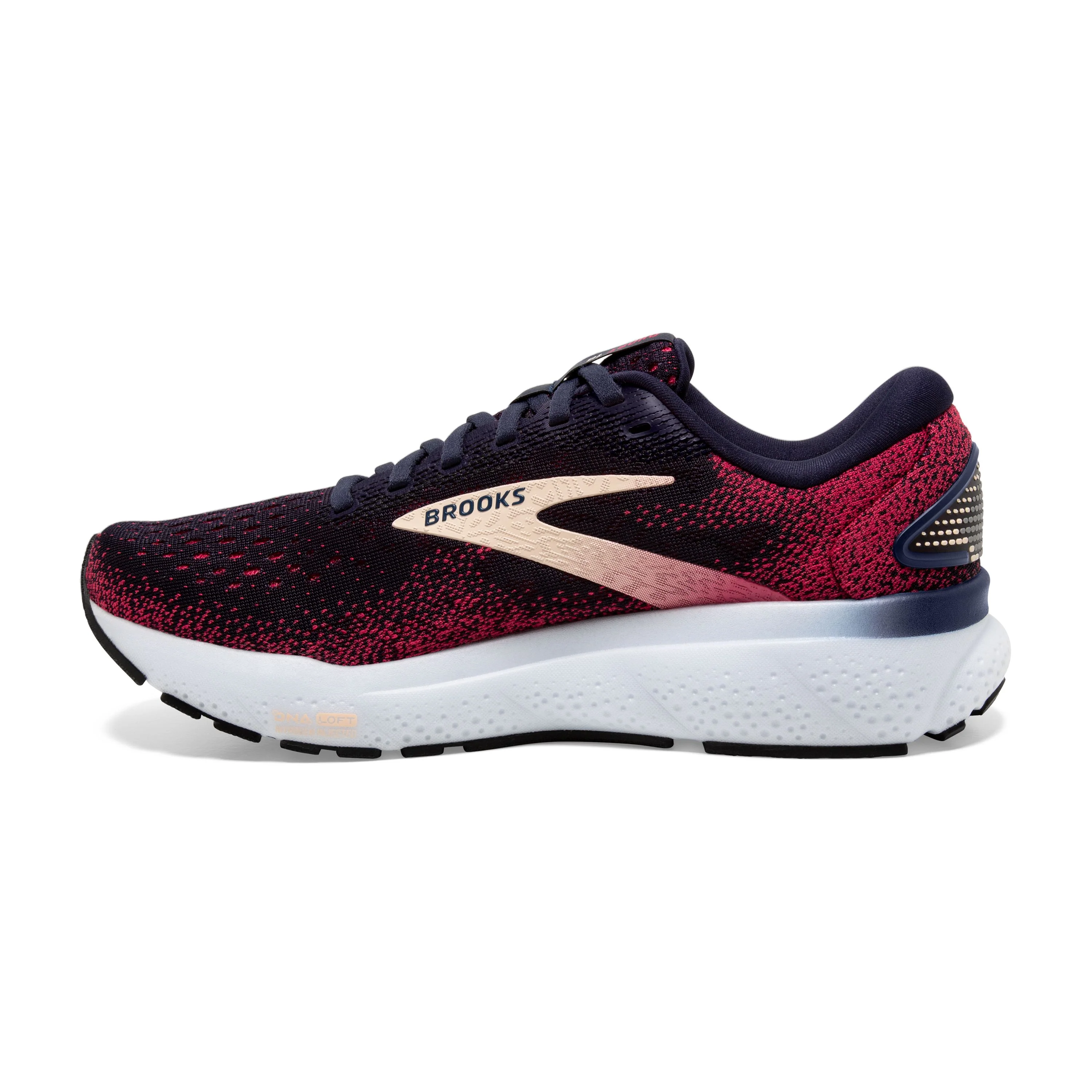 W Brooks Ghost 16 Peacoat/Raspberry/Apricot - Image 2