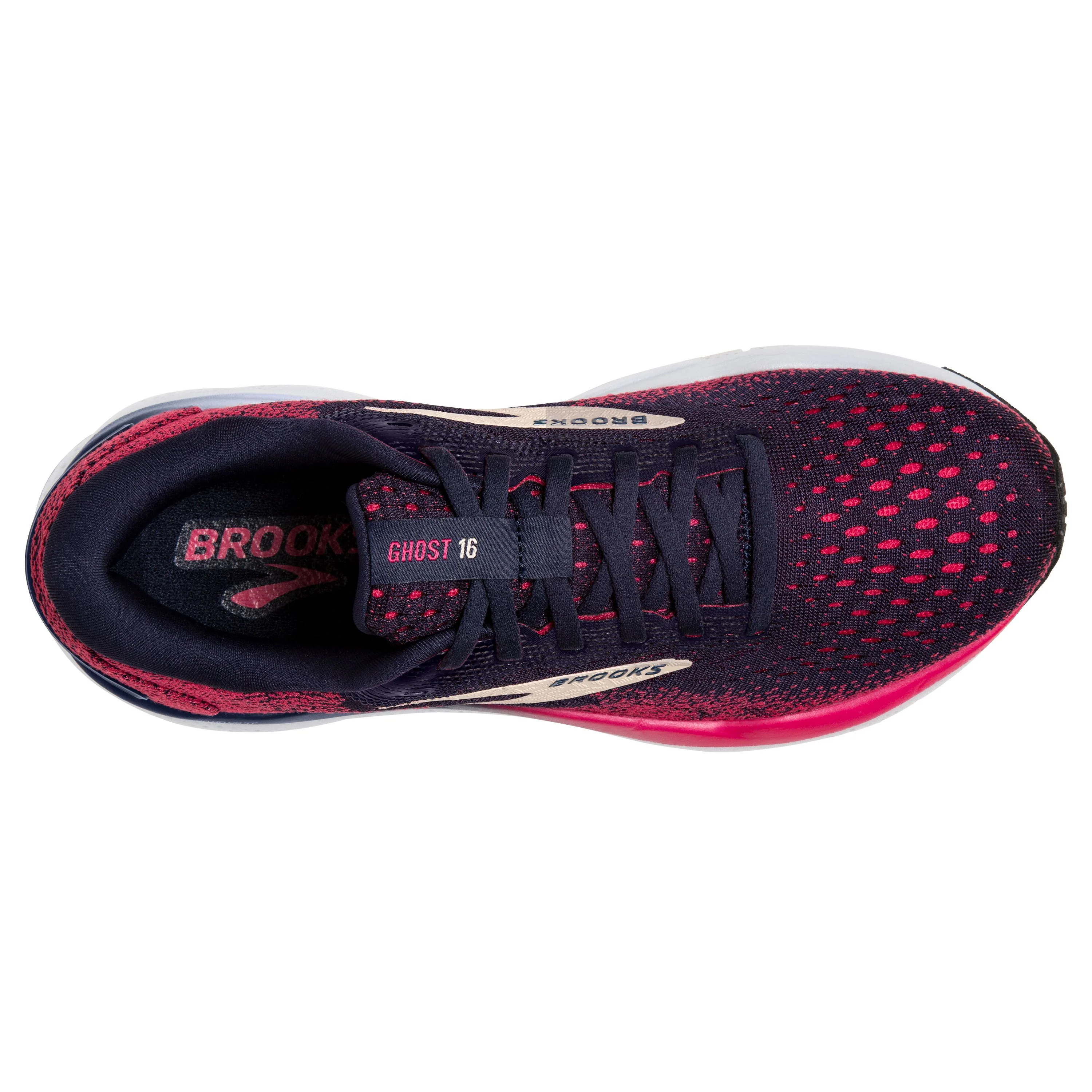 W Brooks Ghost 16 Peacoat/Raspberry/Apricot - Image 3