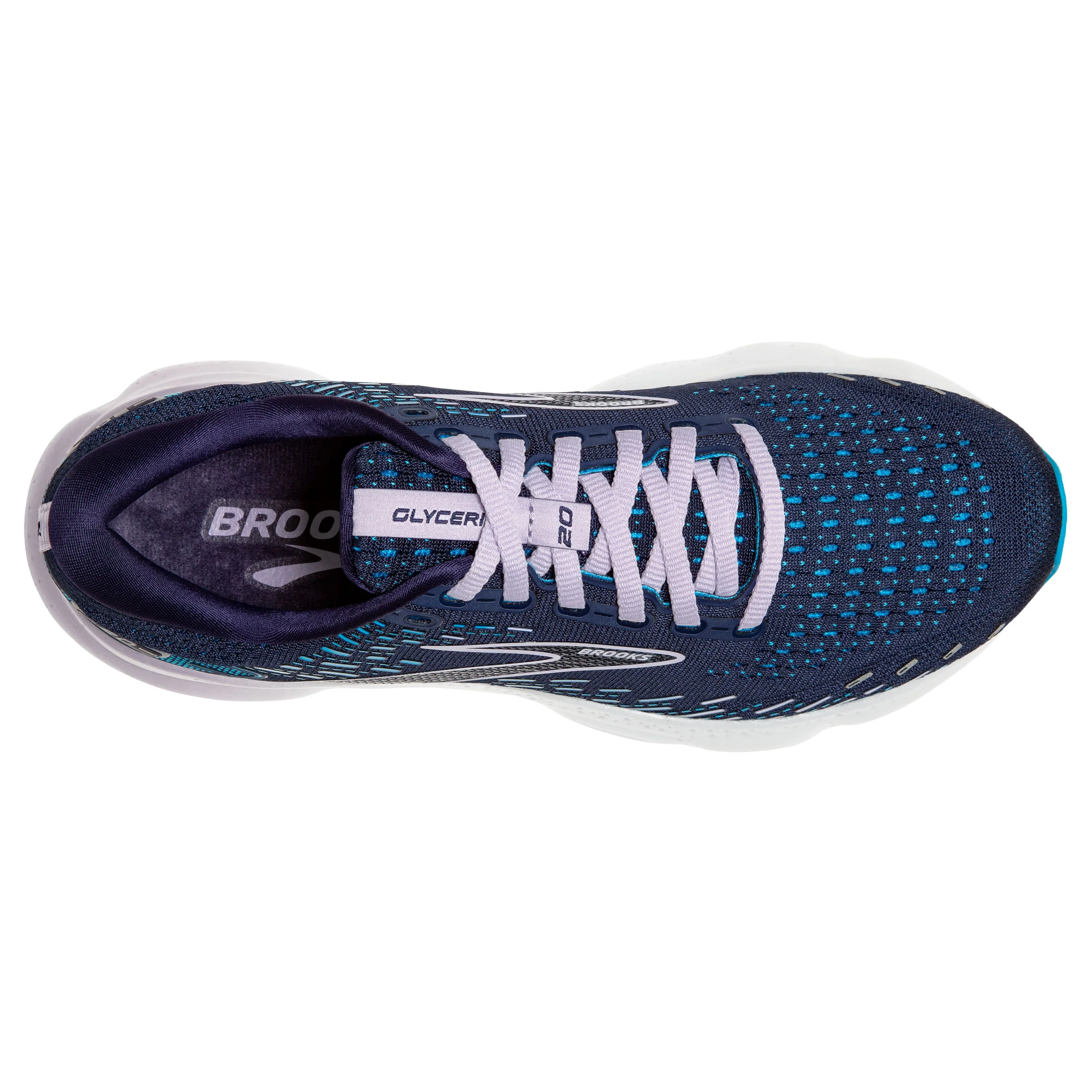 W Brooks Glycerin 20 Peacoat/Ocean/Pastel Lilac - Image 3