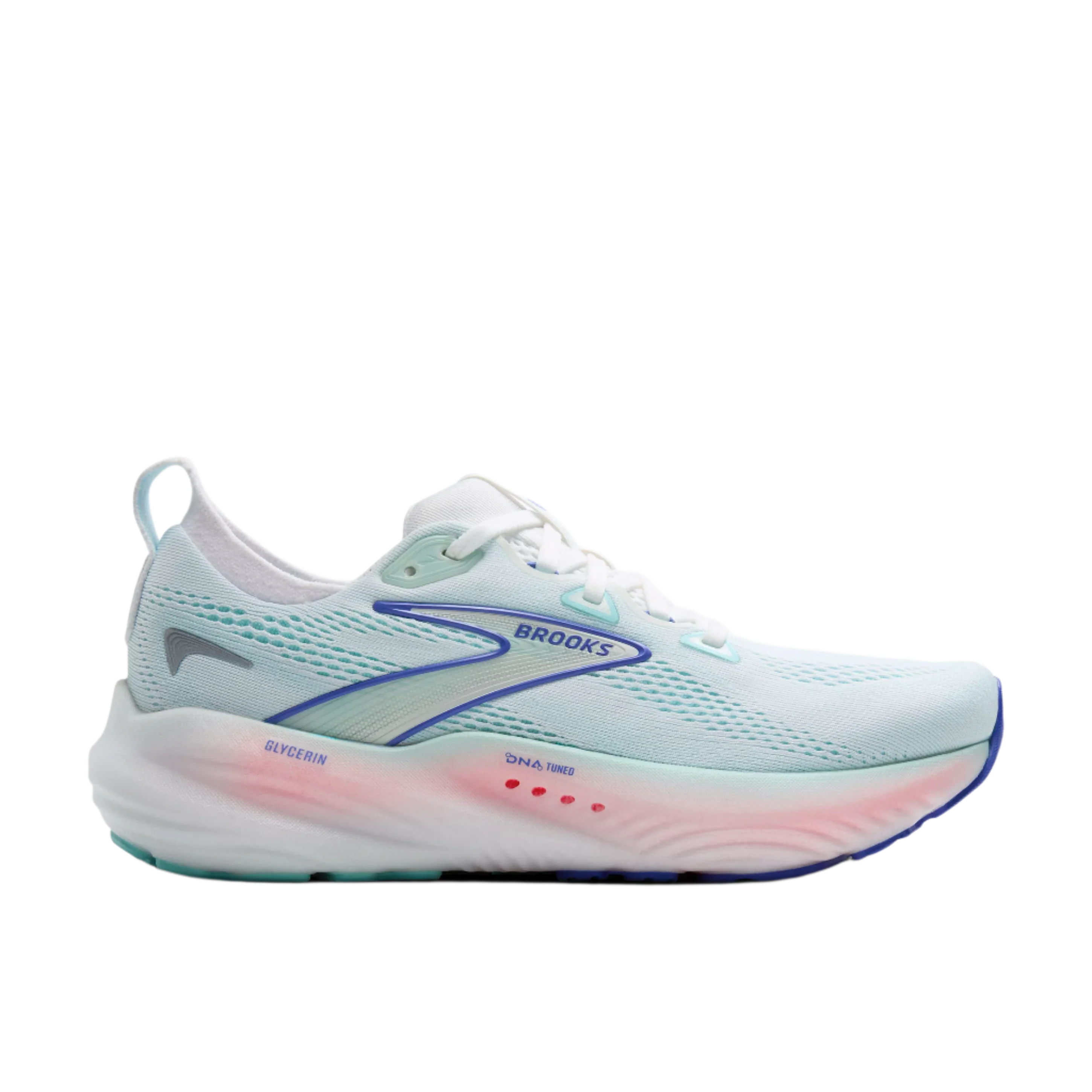 W Brooks Glycerin 22 White/Limpet Shell/Amparo Blue