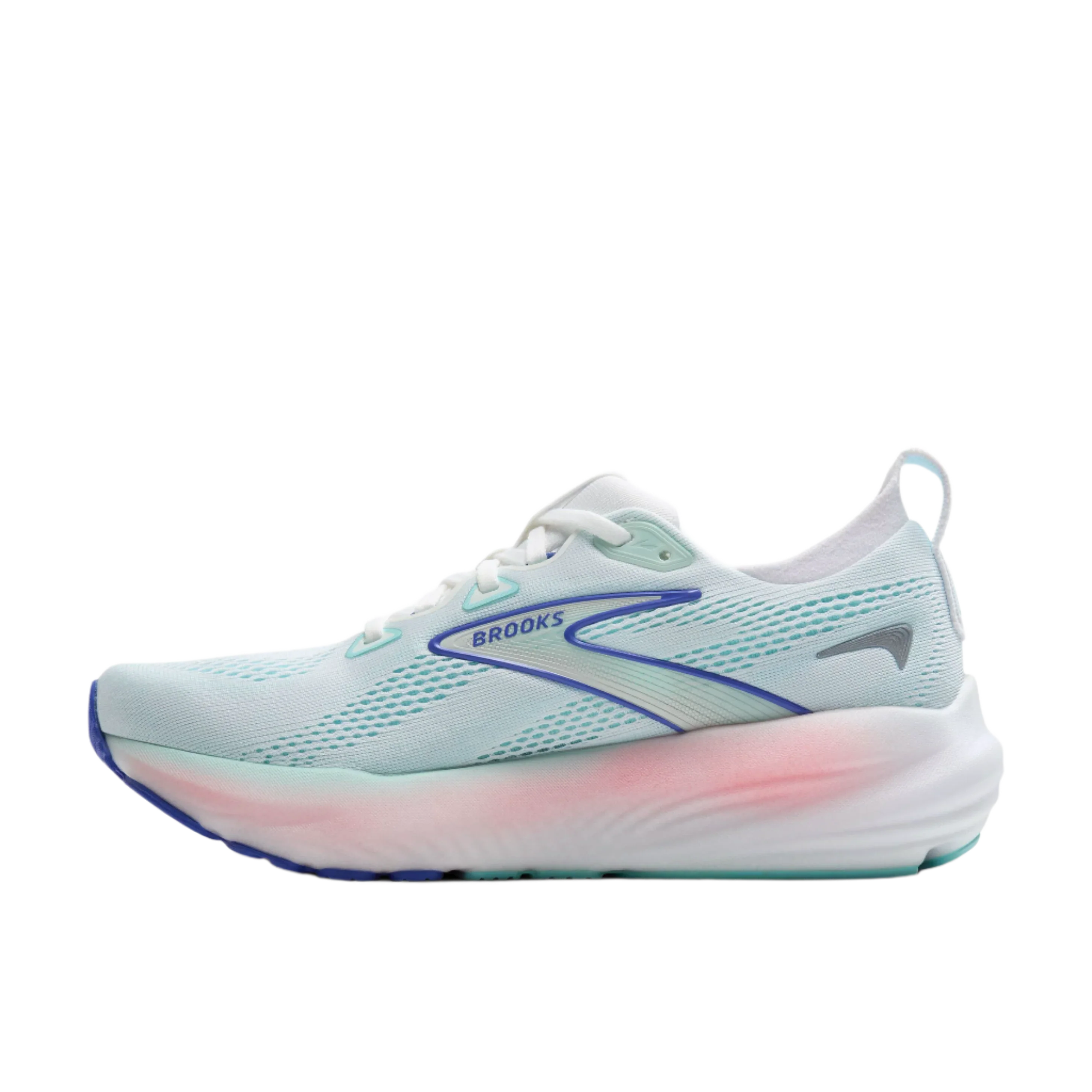 W Brooks Glycerin 22 White/Limpet Shell/Amparo Blue - Image 4