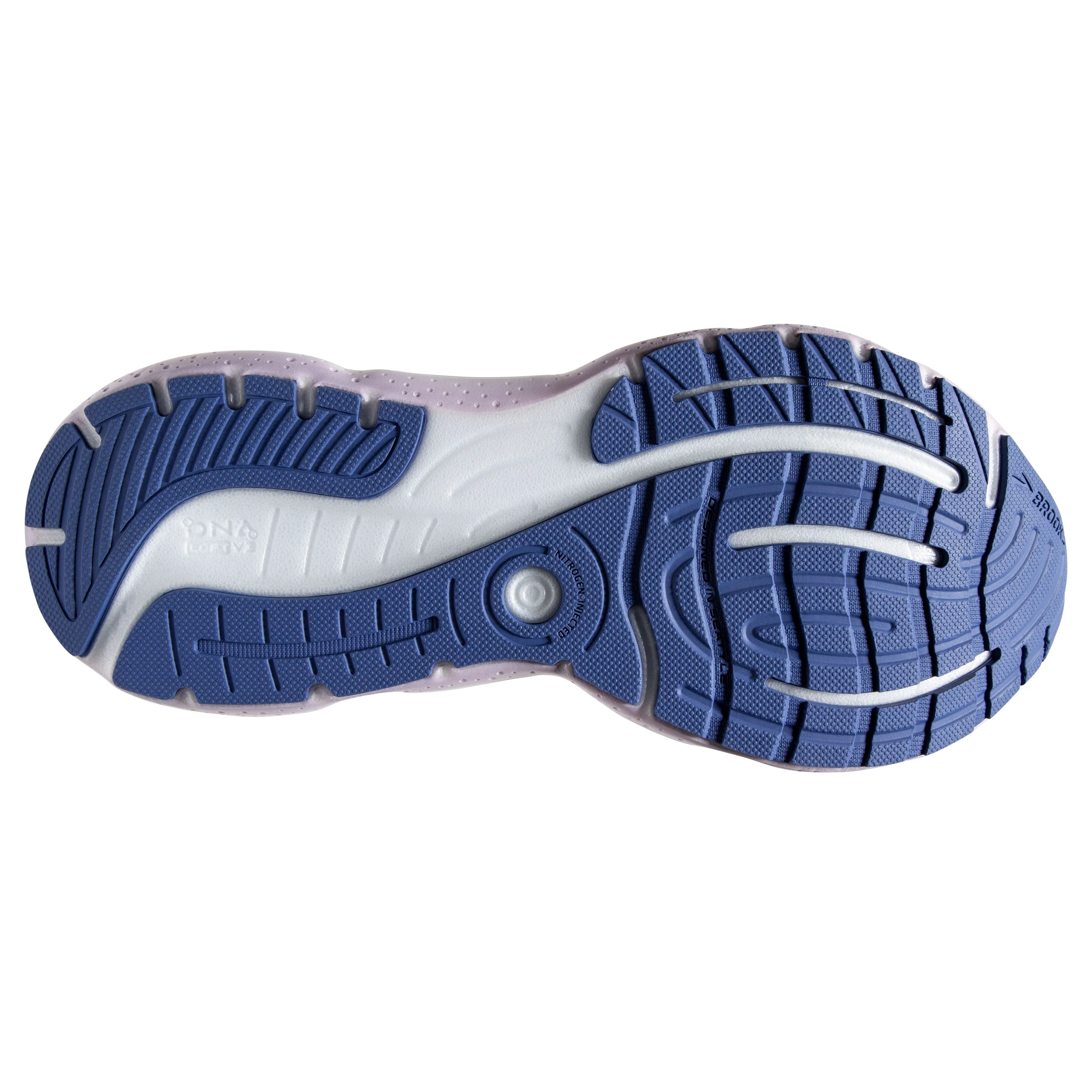 W Brooks Glycerin StealthFit 20 Blue/Pastel Lilac/White - Image 4