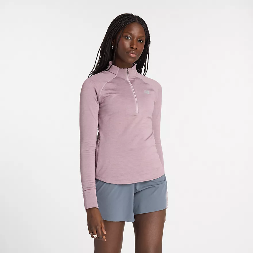 W New Balance Athletics Heat Grid Half Zip - Image 4