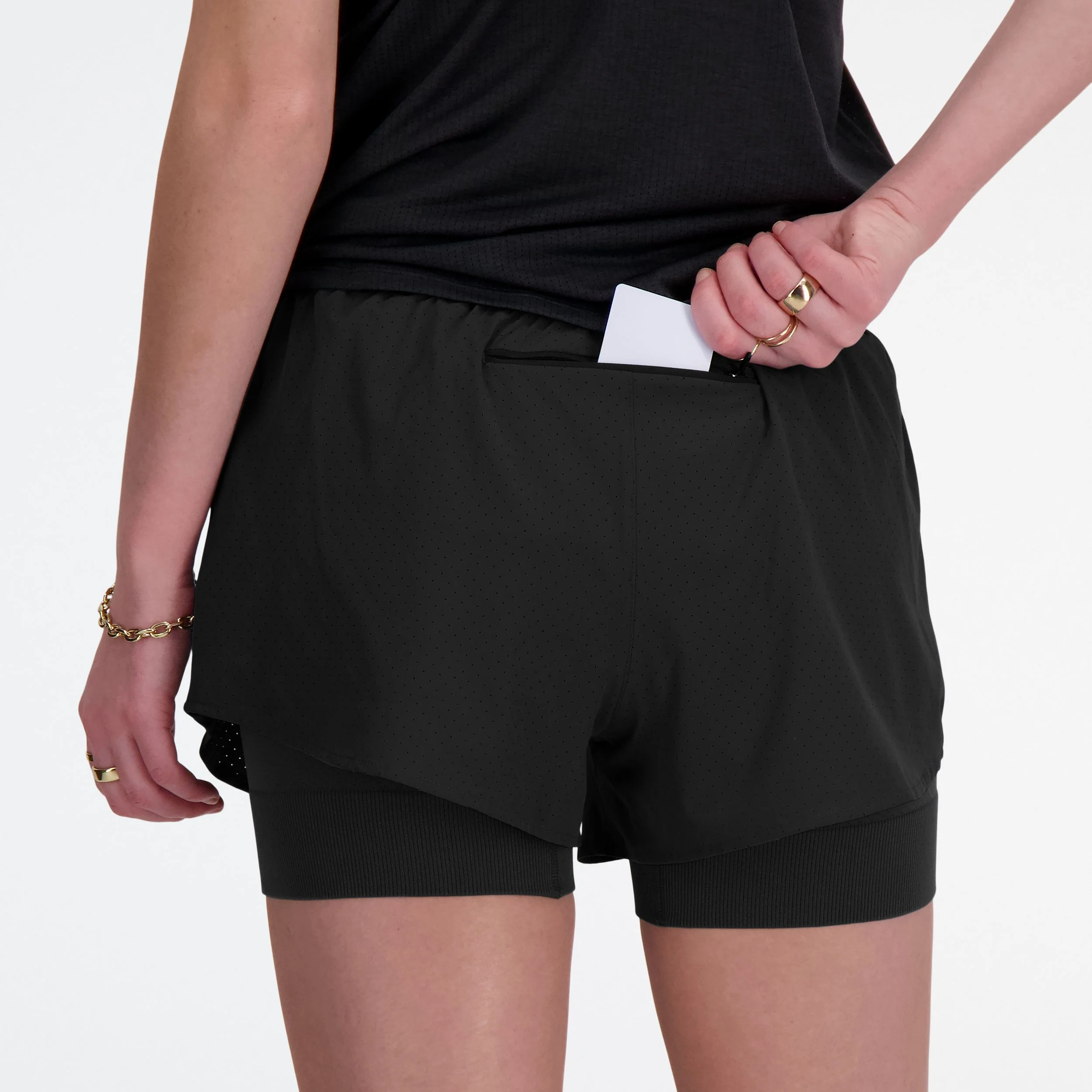 W New Balance RC Seamless 2 In 1 Short 3 inch - Image 2