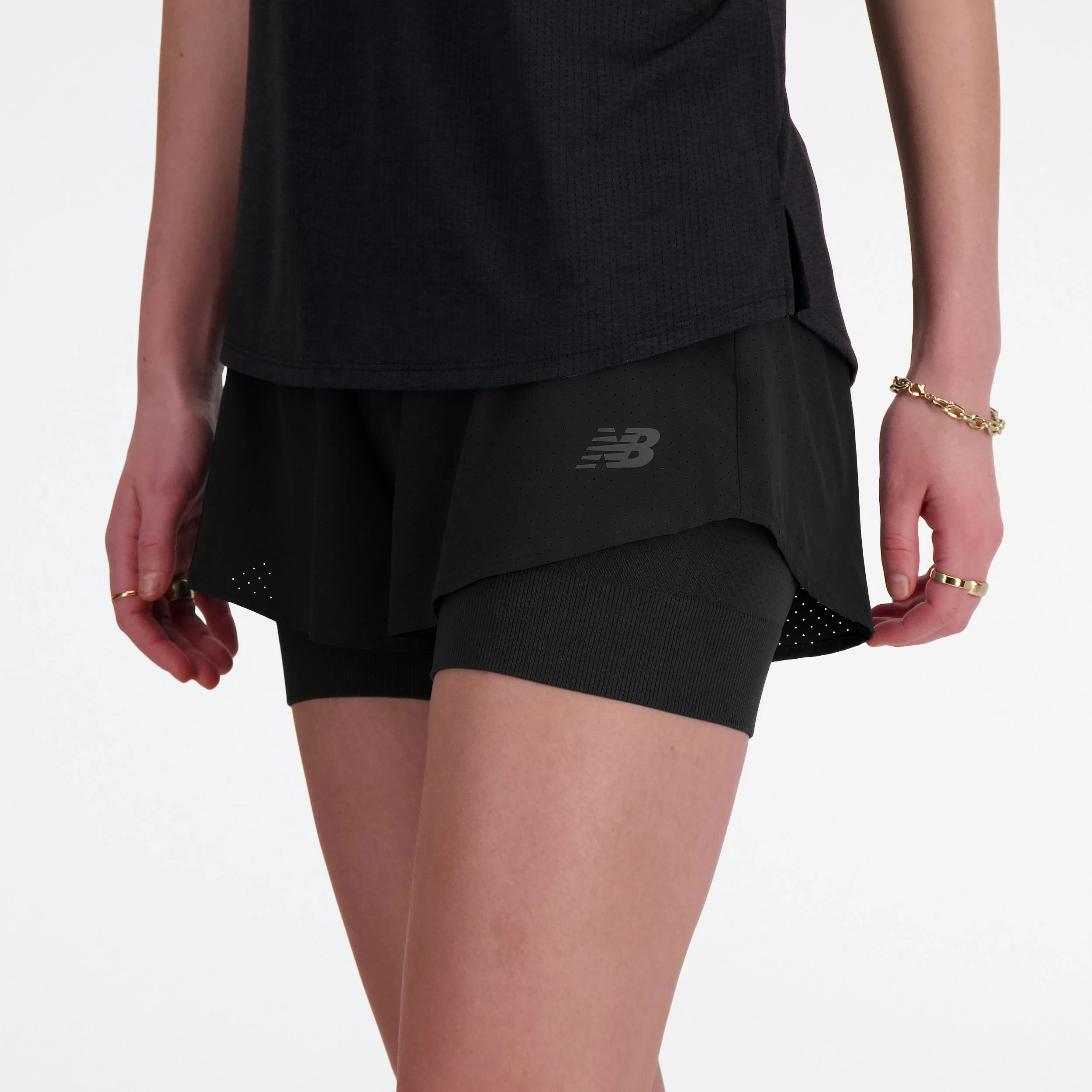 W New Balance RC Seamless 2 In 1 Short 3 inch - Image 3