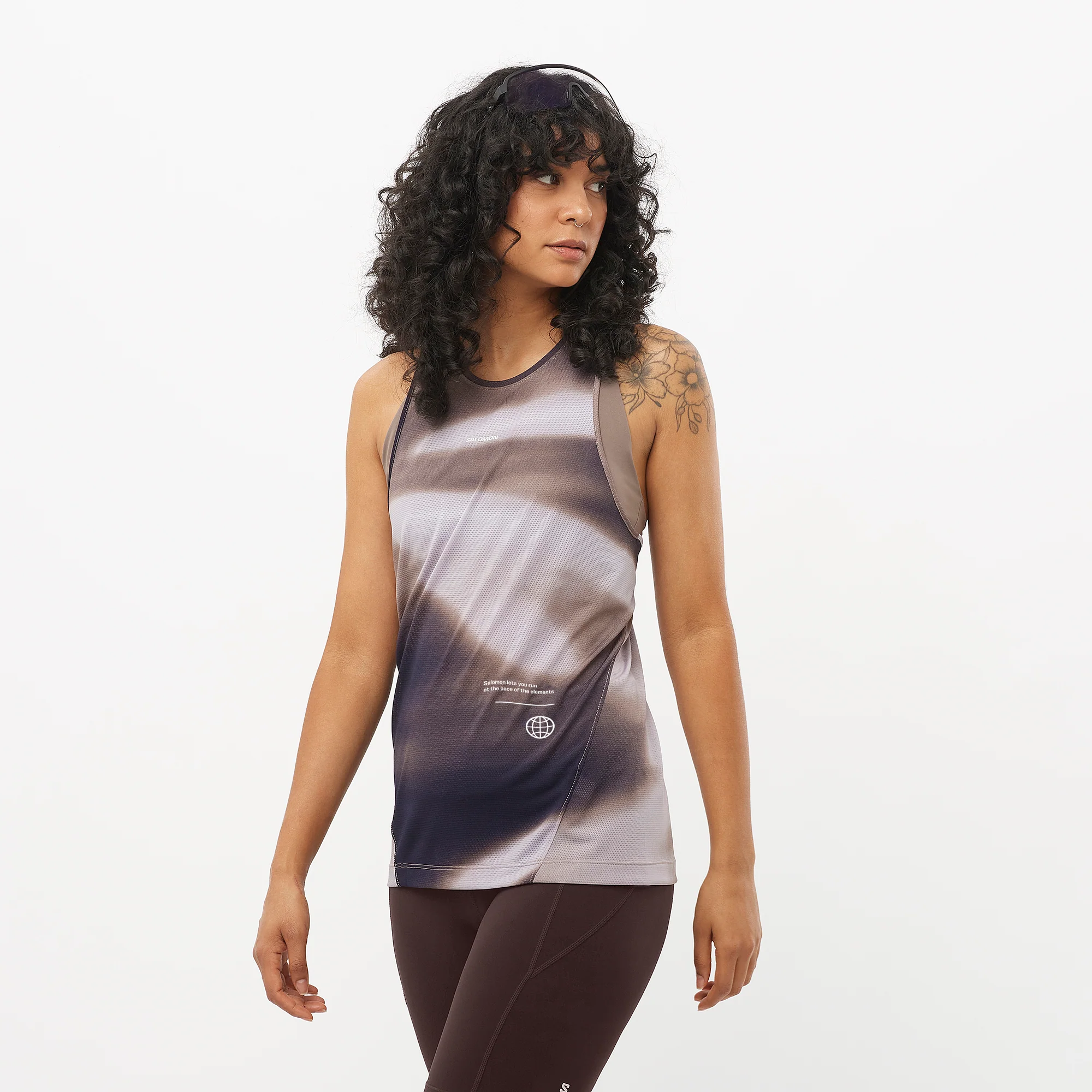 W Salomon Shakeout Core Tank GFX - Image 3