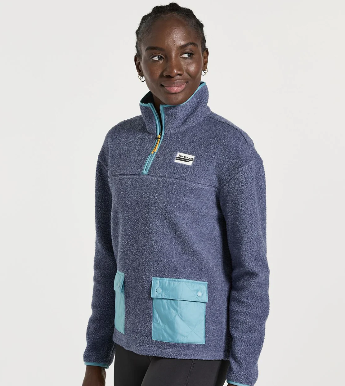 W Saucony Rested Sherpa 1/4 Zip - Image 3